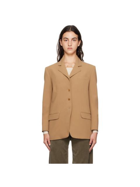 Tan Saville Blazer