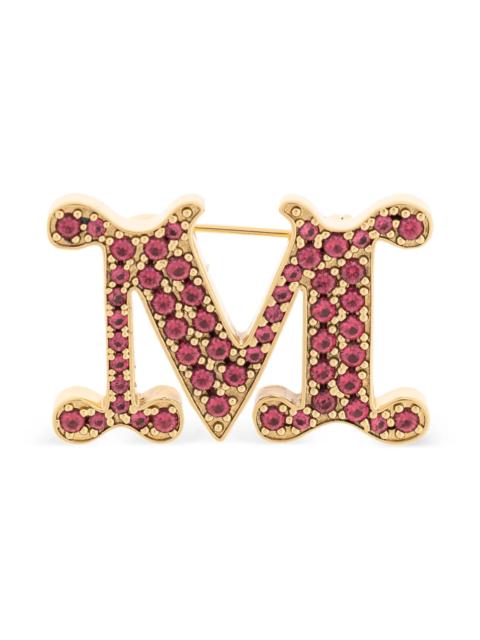 Max Mara Letter Embellished Brooch
