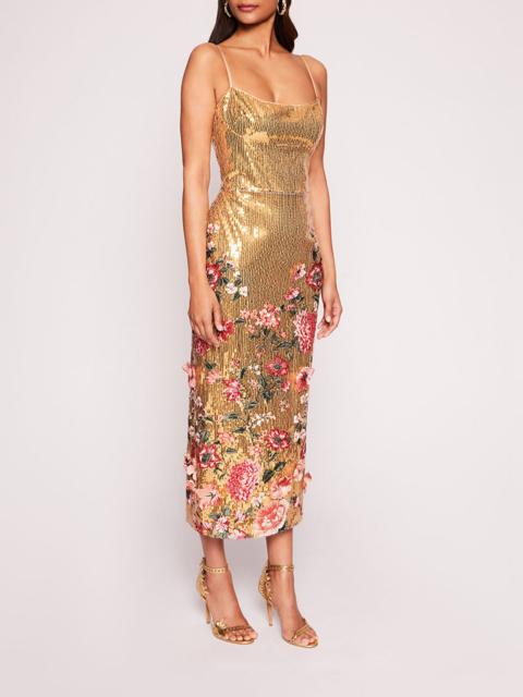SHIMMER MIDI DRESS