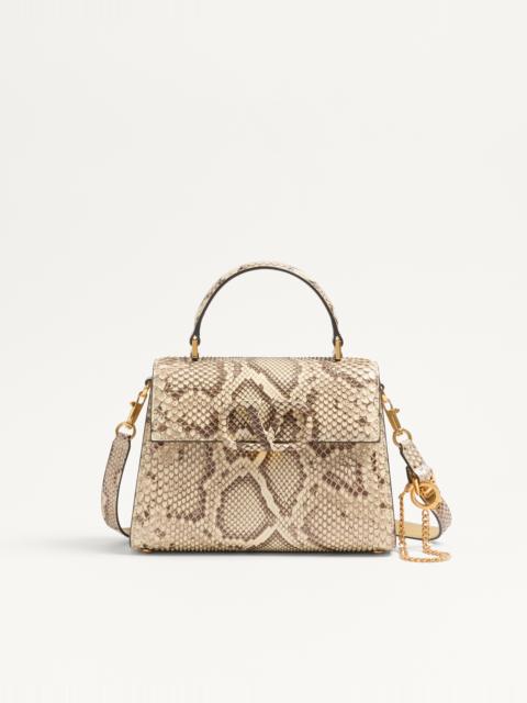 VALENTINO GARAVANI VSLING SMALL PYTHON HANDBAG