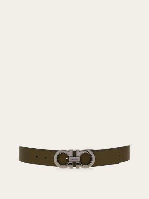 Reversible and adjustable Gancini belt