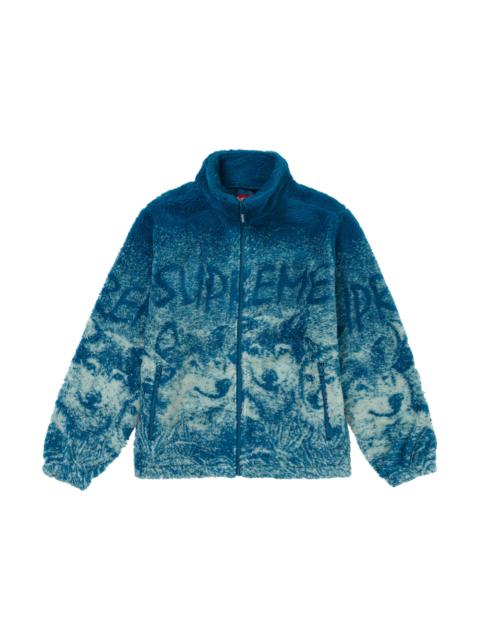 Supreme Wolf Fleece Jacket Dark Teal
