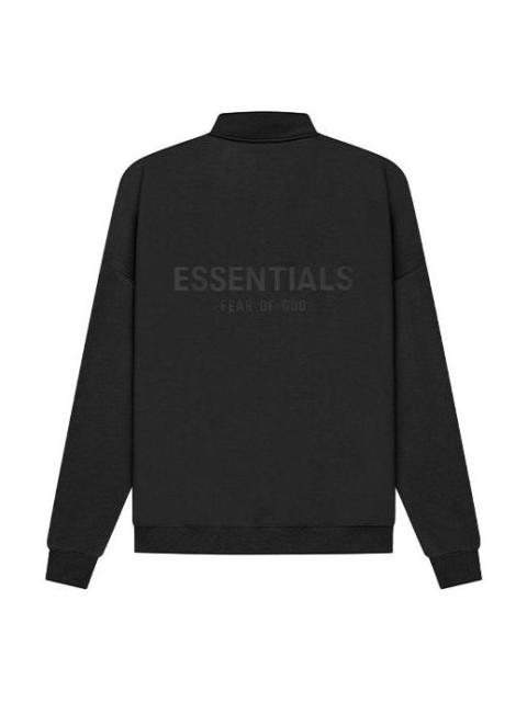Fear of God Essentials SS21 Mockneck Half Zip Black FOG-SS21-575