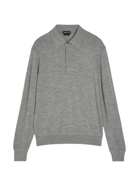 button-up polo shirt