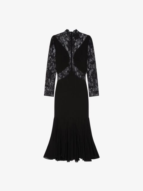 DRESS IN CHANDELIER LACE AND JERSEY