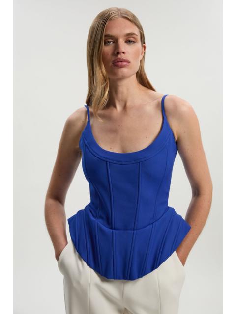 Tailored Scuba Corset Bustier Top
