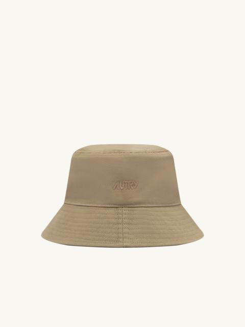 COTTON BUCKET HAT WITH EMBROIDERY LOGO UNISEX
