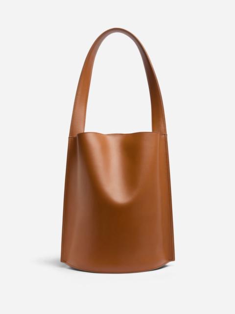 Bucket Tote Bag in Leather