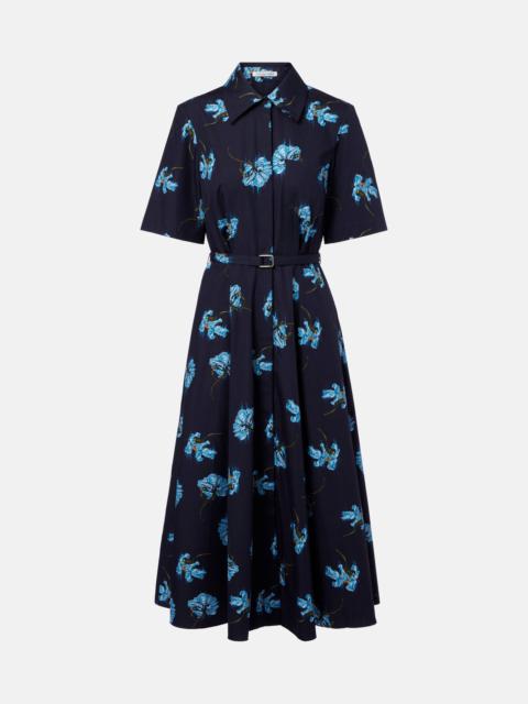 Floral cotton shirt dress