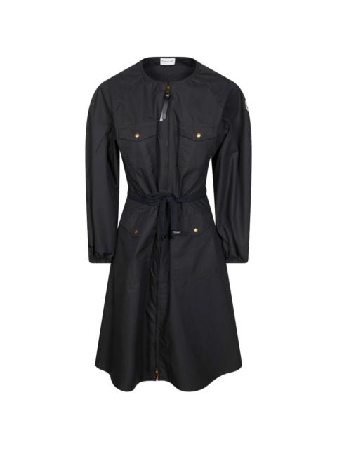 rope-belt midi dress