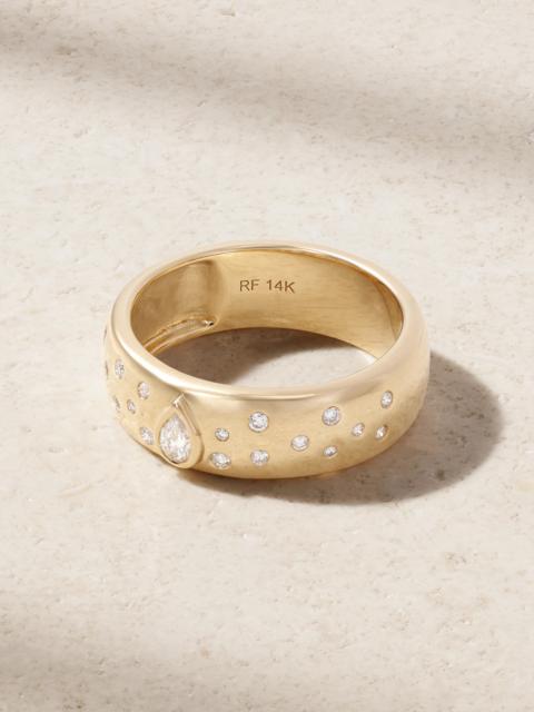 Cigar Constellation 14-karat Gold And Diamond Ring