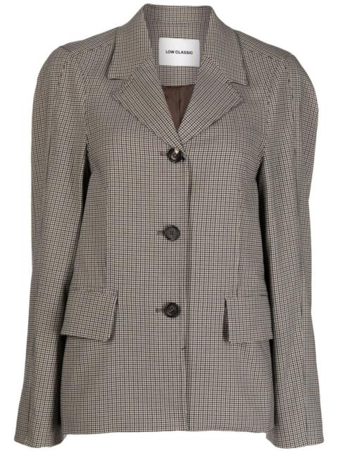 oversized check blazer