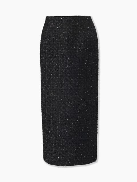 Lurex Tweed Midi Skirt
