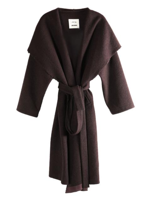 x 1436 hooded belted coat