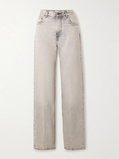 Bonnie high-rise straight-leg jeans Gray