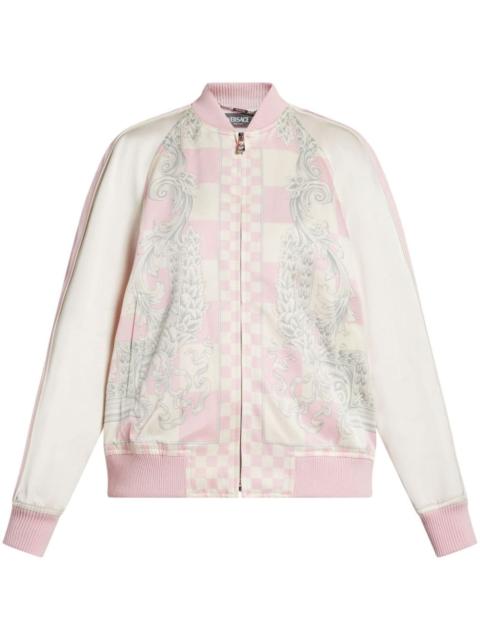 Barocco-print bomber jacket