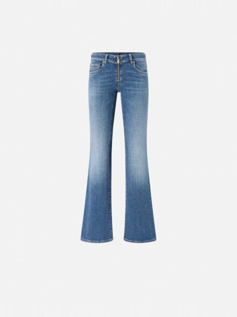 FLARED LOW-RISE JEANS