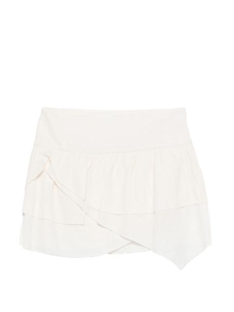 ruffled-detail asymmetric skirt