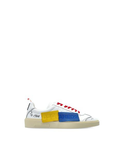 colour-block lace-up sneakers