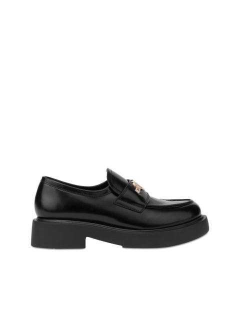 logo-plaque loafers