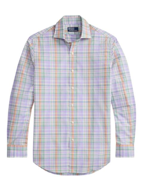 plaid-pattern shirt