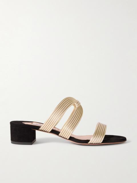 Escencia 35 Knotted Metallic Sandals