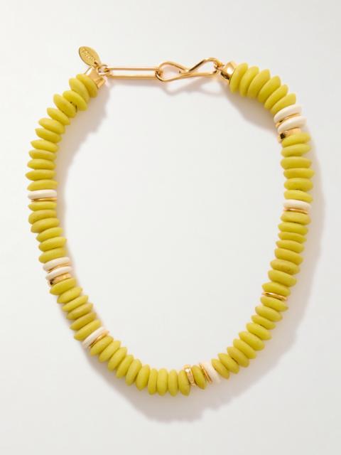 Laguna Gold-plated Beaded Necklace