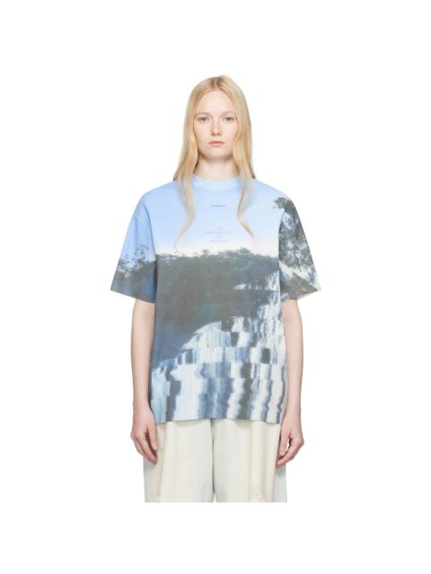 Blue Half Sleeve Knit Product. 61 T-shirt