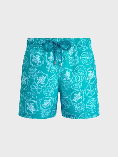 Men Swim Trunks Oursins Bicolores