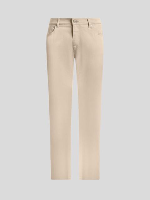 REGULAR-FIT JEANS IN STRETCH COTTON GABARDINE