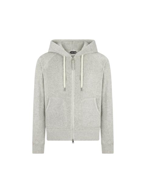 TOWELLING ZIP HOODIE