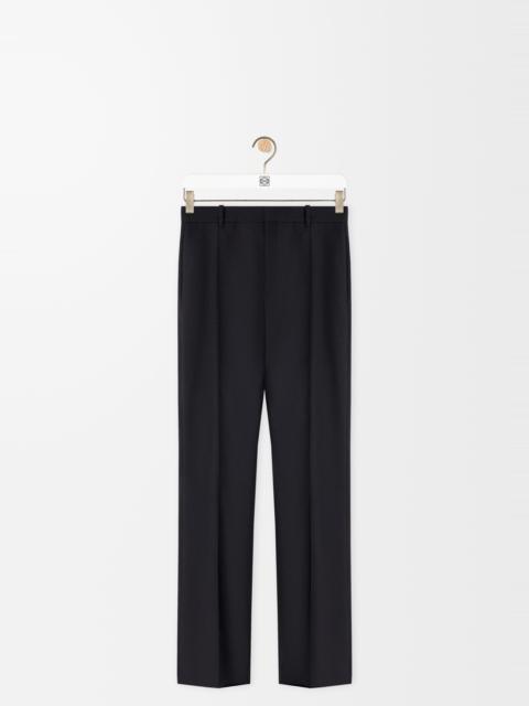 Trousers in wool and silk
