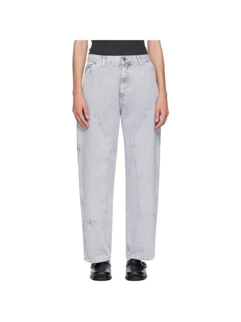 Gray Brandon Double Knee Jeans