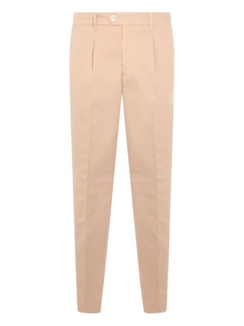 buttoned pleated trousers