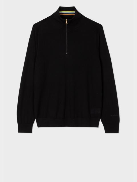Merino Wool Half Zip Sweater