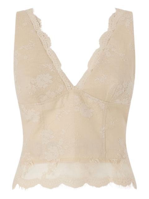 lace V-neck top