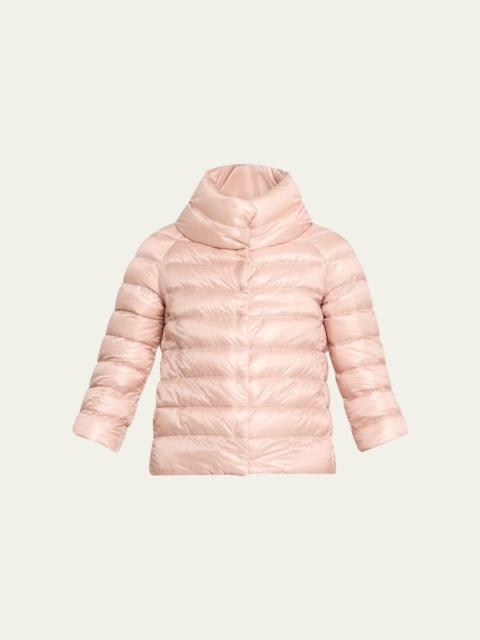 Iconico Piumino Sofia Water-Resistant Nylon Ultralight Puffer Jacket