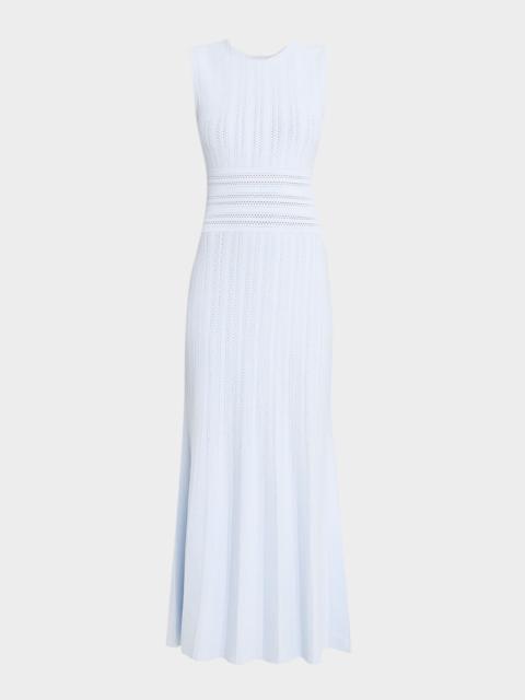 Sloan Pointelle Knit Sleeveless Midi Dress