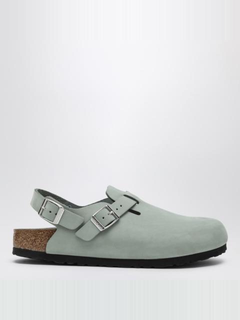 Sage coloured suede Tokyo slipper
