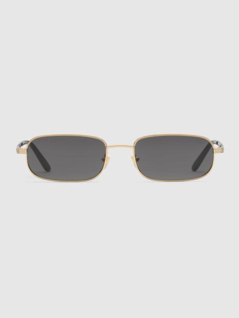 Rectangular frame sunglasses
