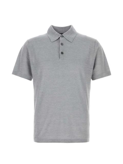 melange polo shirt