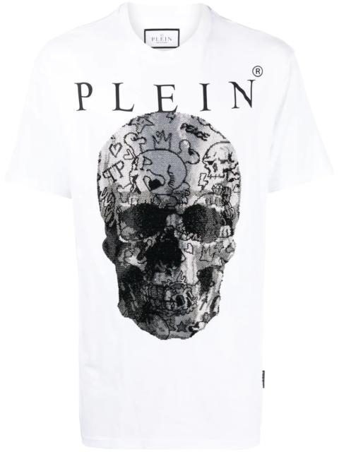 skull-print short-sleeve T-shirt