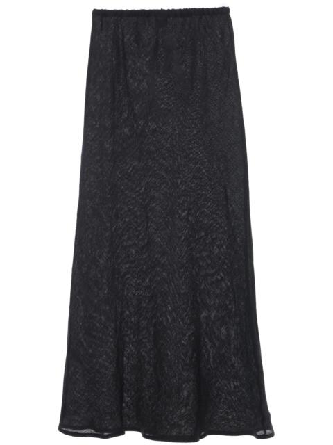 Baserange Semi-sheer Linen Maxi Skirt