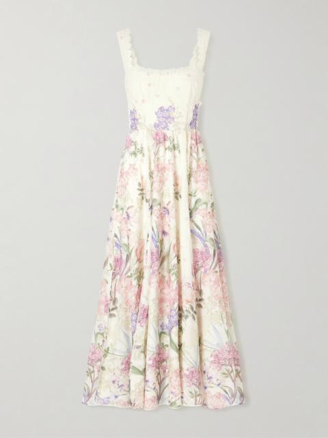 Crissy Floral Printed Cotton-blend Maxi Dress