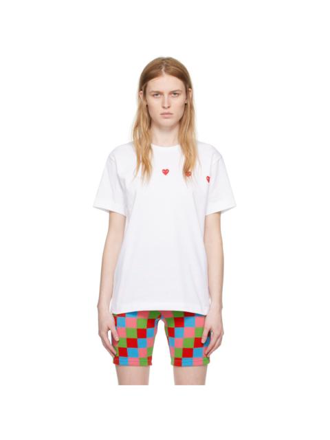 White Horizontal Heart T-Shirt