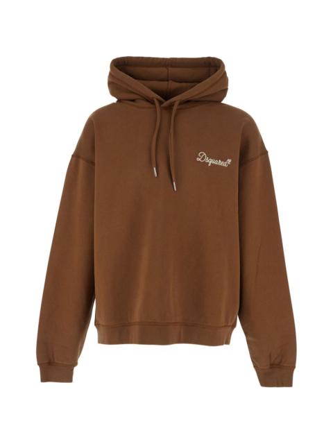 logo-embroidered hoodie