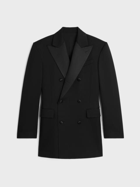 COLONNE TUX JACKET IN wool and mohair gabardine