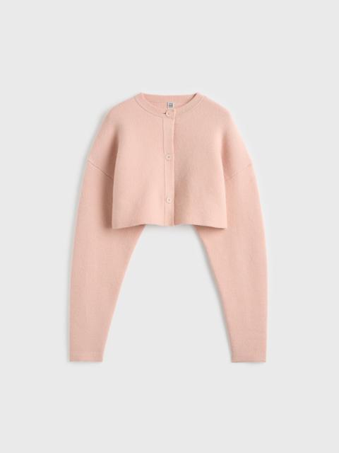 Cropped oversized cardigan flamingo