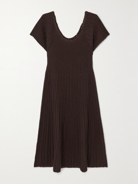 Castellana Crocheted Silk And Cotton-blend Dress