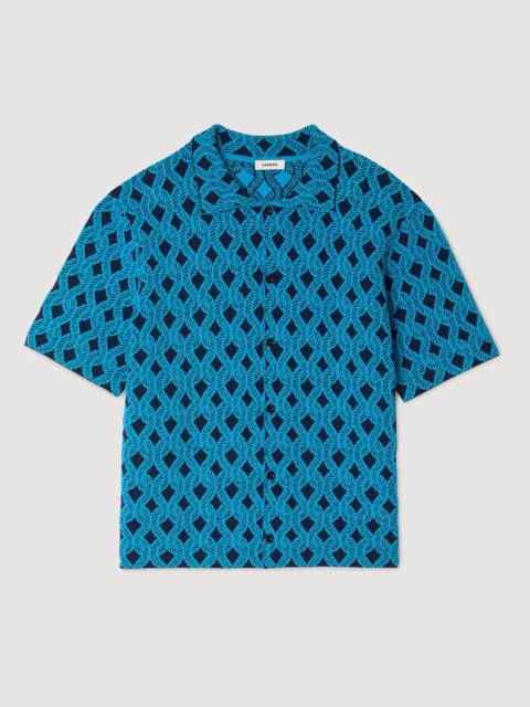 ROPE JACQUARD CARDIGAN SHIRT